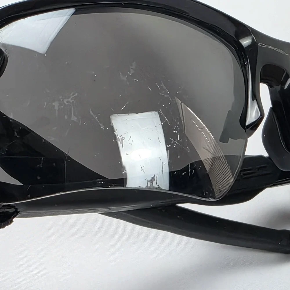 Oakley Flak 2.0 Sunglasses Mens One Size Black Gray Tinted Wrap Sport Frame
